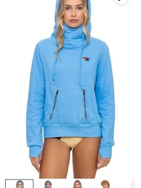 Aviator Nation NINJA PULLOVER HOODIE - SKY
